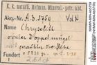 Etiketten zu Olivin (NHMW-MIN-Ab5759)